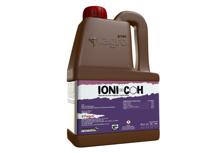 IONI-COH Mejorador de Suelo Inorgánico. 
Líquido Soluble.