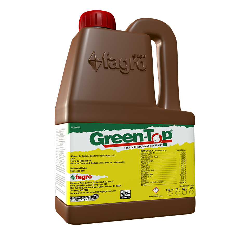 Green-Top Fertilizer. Nutrients for plant development.