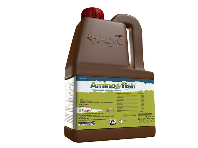 Aminofish Fertilizante Orgánico.
Líquido.