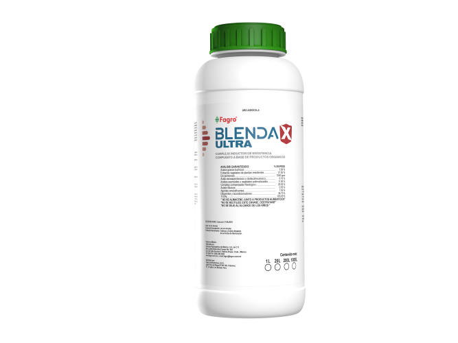 Blendax Ultra Fungicida líquido. Compuesto a base de productos orgánicos.
